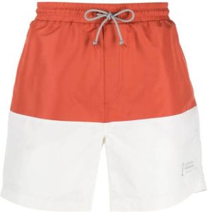 Brunello Cucinelli Shorts met vlakken Oranje