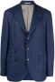 Brunello Cucinelli Colbert met enkele rij knopen Blauw - Thumbnail 1