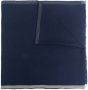 Brunello Cucinelli Sjaal met franje Blauw - Thumbnail 1