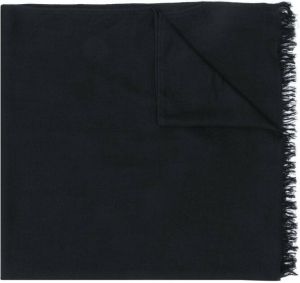 Brunello Cucinelli sjaal met franje-zoom Zwart