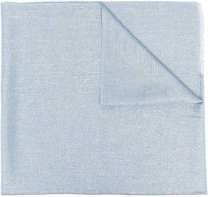 Brunello Cucinelli Sjaal met franjes Blauw
