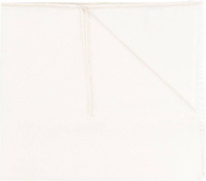 Brunello Cucinelli Sjaal met metallic afwerking Wit