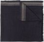 Brunello Cucinelli Sjaal met streepdetail Blauw - Thumbnail 1