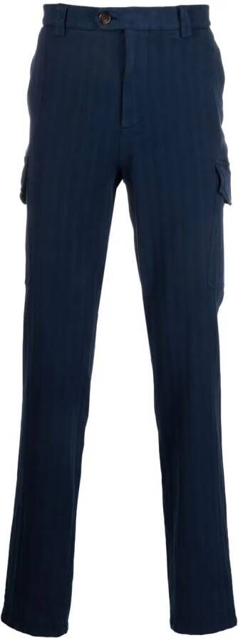 Brunello Cucinelli Slim-fit broek Blauw
