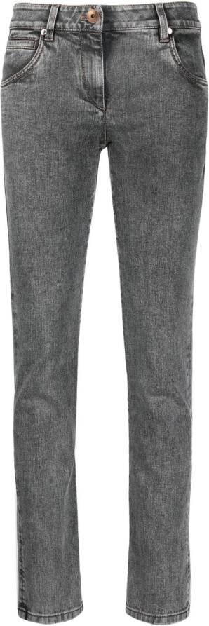 Brunello Cucinelli Slim-fit broek Zwart