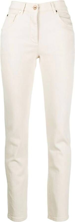 Brunello Cucinelli Slim-fit broek Beige