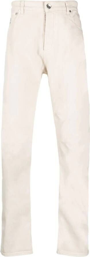 Brunello Cucinelli Slim-fit jeans Beige