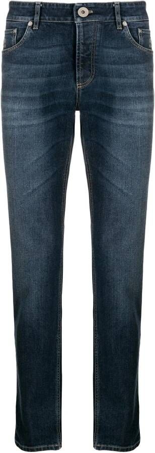 Brunello Cucinelli Slim-fit jeans Blauw