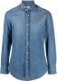 Brunello Cucinelli Denim overhemd Blauw - Thumbnail 1