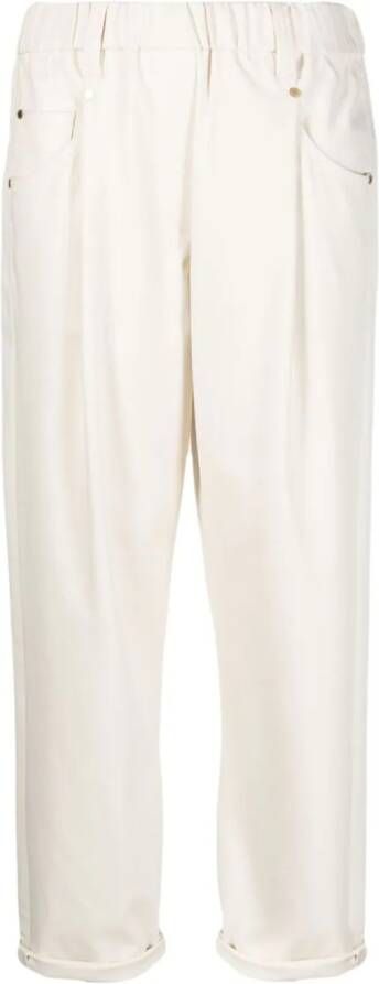 Brunello Cucinelli Straight broek Beige