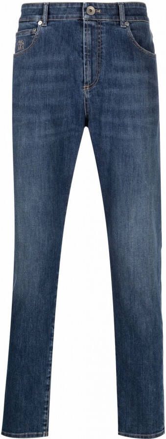 Brunello Cucinelli Straight broek Blauw