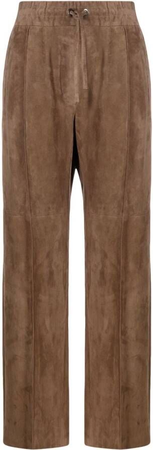Brunello Cucinelli Straight broek Bruin