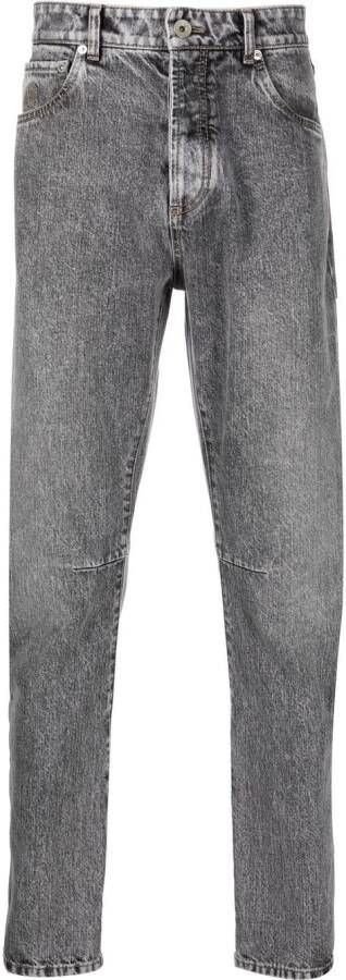 Brunello Cucinelli Straight jeans C7827 DARK GREY STONE DENIM
