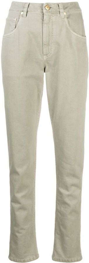 Brunello Cucinelli Straight pantalon Groen