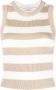 Brunello Cucinelli Gestreepte top Beige - Thumbnail 1