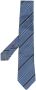 Brunello Cucinelli Stropdas met diagonale strepen Blauw - Thumbnail 1