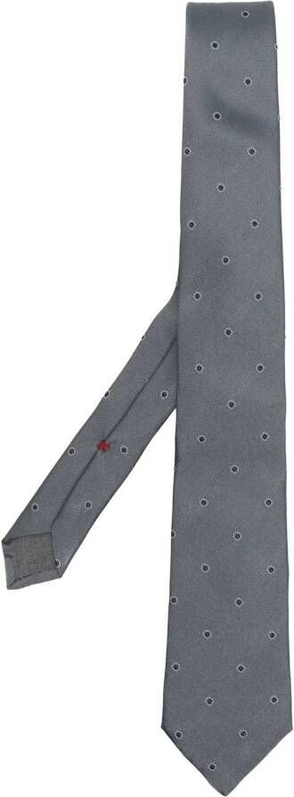 Brunello Cucinelli Stropdas met jacquard Grijs