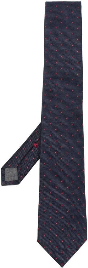 Brunello Cucinelli Stropdas met stippen Blauw