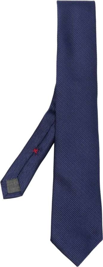Brunello Cucinelli Stropdas met textuur Blauw