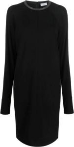 Brunello Cucinelli Sweaterjurk met lange mouwen Zwart