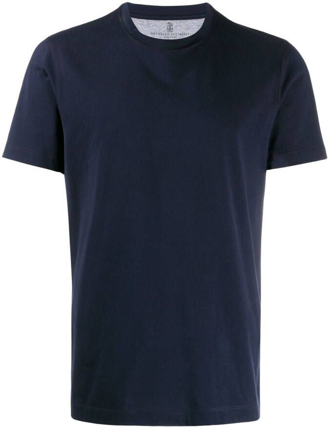Brunello Cucinelli T-shirt met korte mouwen Blauw