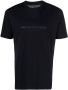 Brunello Cucinelli T-shirt met logoprint Blauw - Thumbnail 1