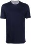 Brunello Cucinelli T-shirt met ronde hals Blauw - Thumbnail 1