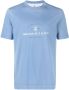 Brunello Cucinelli T-shirt met tekst Blauw - Thumbnail 1