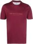 Brunello Cucinelli T-shirt met tekst Rood - Thumbnail 1