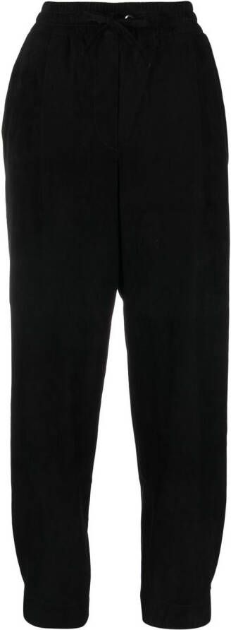 Brunello Cucinelli Leren broek Zwart