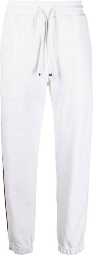 Brunello Cucinelli Trainingsbroek met gestreepte afwerking Beige