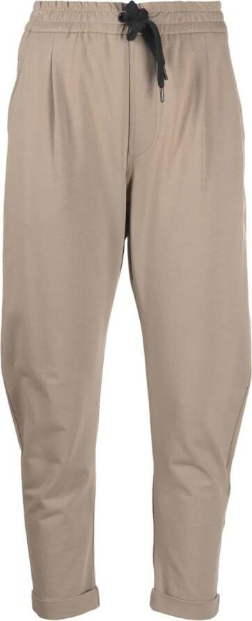 Brunello Cucinelli Trainingsbroek met toelopende pijpen Beige