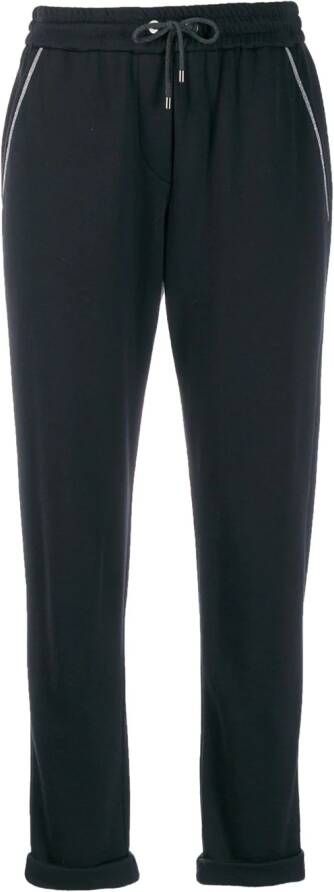 Brunello Cucinelli Trainingsbroek met toelopende pijpen Blauw