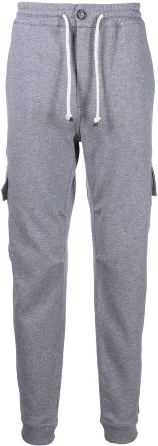 Brunello Cucinelli Trainingsbroek met trekkoord Grijs