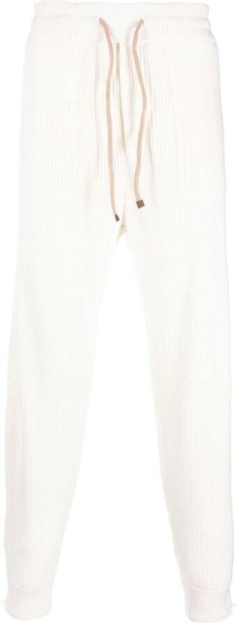 Brunello Cucinelli Trainingsbroek met trekkoord Wit
