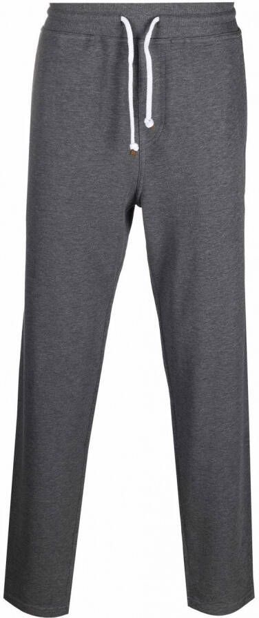 Brunello Cucinelli Trainingsbroek met trekkoordtaille Grijs