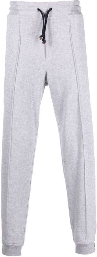 Brunello Cucinelli Trainingsbroek met trekkoordtaille Grijs