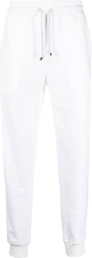 Brunello Cucinelli Trainingsbroek met trekkoordtaille Wit