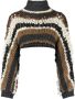 Brunello Cucinelli Trui met colourblocking Grijs - Thumbnail 1