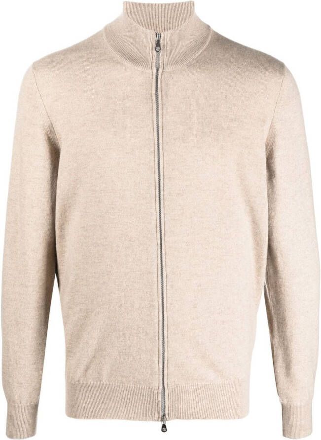 Brunello Cucinelli Trui met rits Beige