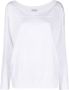 Brunello Cucinelli Trui met V-hals Wit - Thumbnail 1