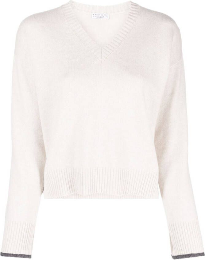 Brunello Cucinelli Kasjmier trui Beige