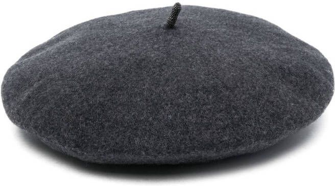 Brunello Cucinelli Wollen baret Zwart