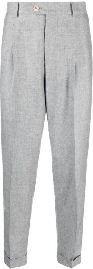 Brunello Cucinelli Wollen pantalon Grijs