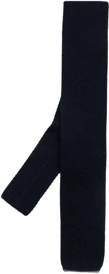 Brunello Cucinelli Wollen stropdas Blauw