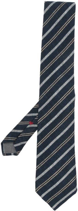Brunello Cucinelli Wollen stropdas Blauw