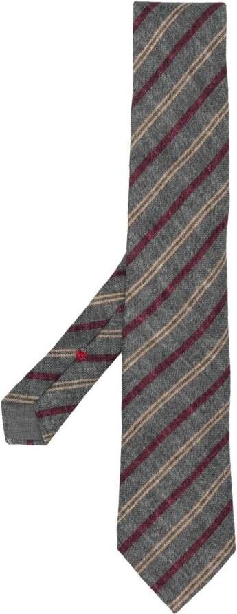 Brunello Cucinelli Wollen stropdas Grijs