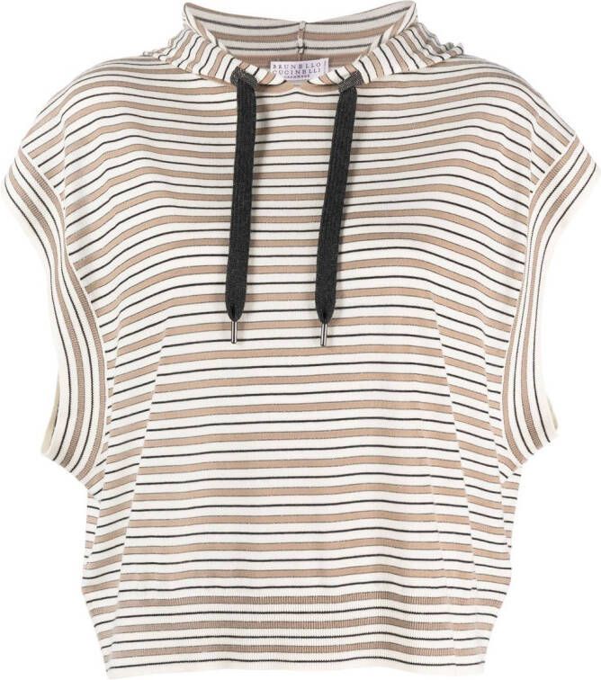 Brunello Cucinelli Wollen top Zwart