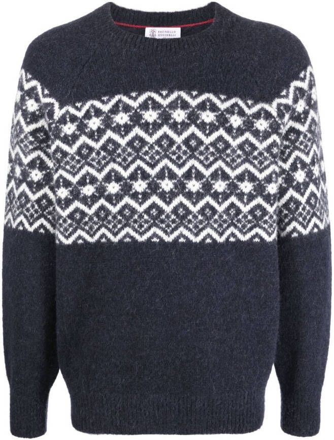 Brunello Cucinelli Wollen trui Blauw