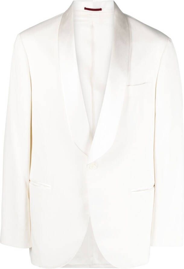 Brunello Cucinelli Zijden colbert Wit
